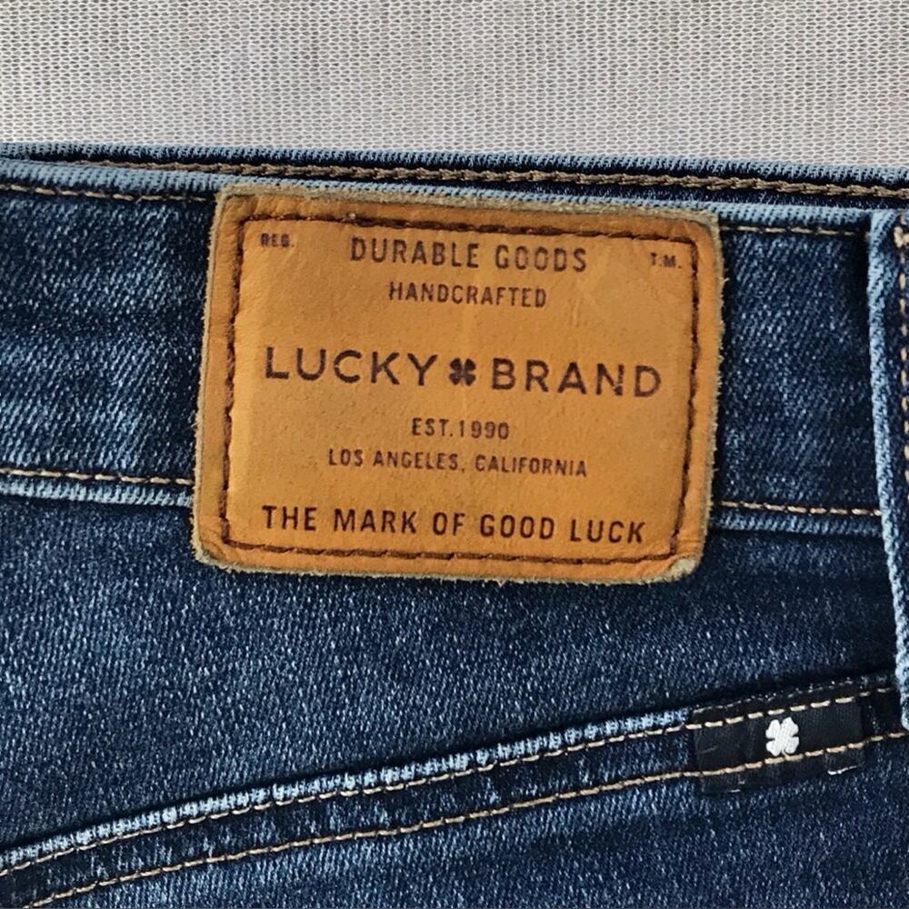 Lucky Brand Skinny Jeans Bridgette Style High Waisted with Distress Size 4/27 - Picture 8 of 10